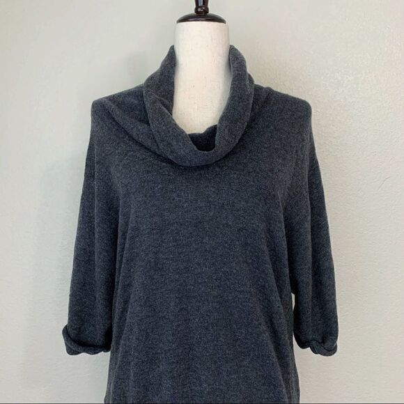 Ann Taylor LOFT Merino Wool Blend Cowlneck Sweater - Picture 2 of 11